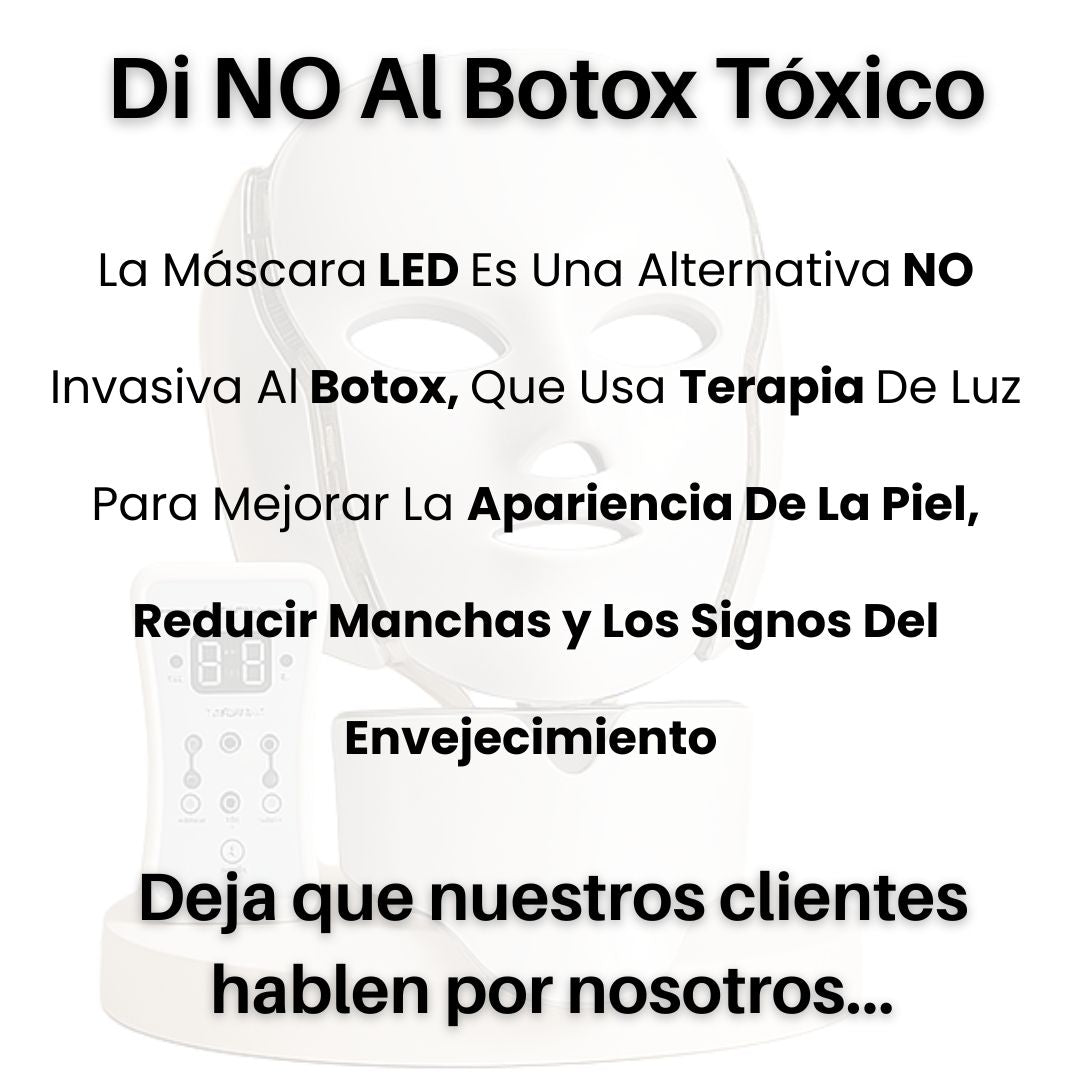 MÁSCARA FACIAL LED 7 COLORES = 7 BENEFICIOS PARA TU PIEL