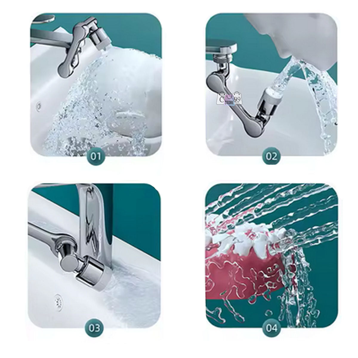 💧 Comodidad en cada gota💦 – Grifo Extensor Giratorio 🚿360°