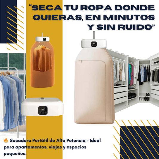 ¿ROPA 👕 HUMEDA Y SIN ESPACIO? Sécala en 30 min con esta secadora portátil 👕⚡”